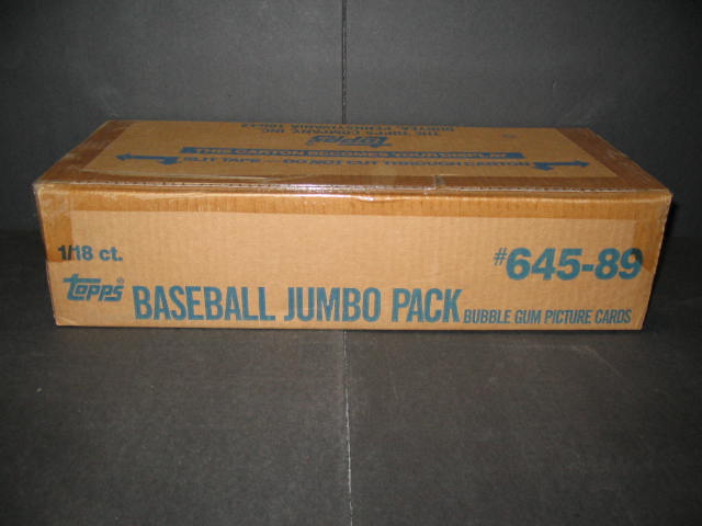 1989 Topps Baseball Jumbo Case (18 Count)