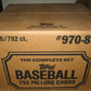 1989 Topps Baseball Factory Set Case (RWB) (16 Sets)