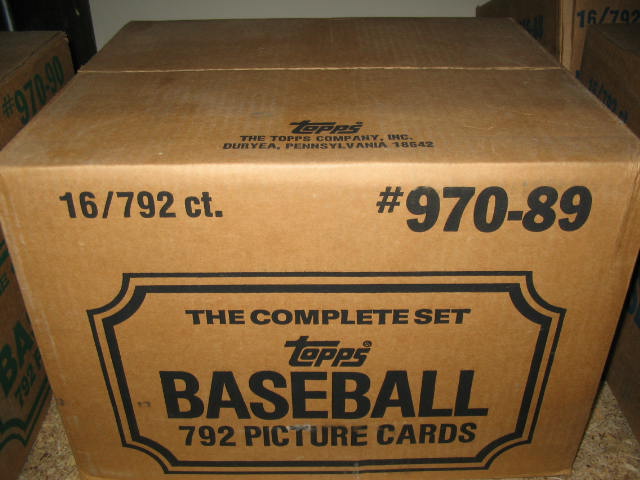 1989 Topps Baseball Factory Set Case (RWB) (16 Sets)