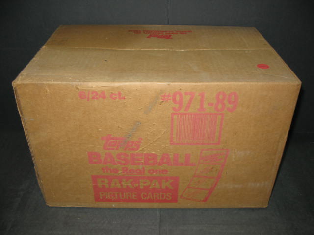 1989 Topps Baseball Rack Pack Case (6 Box) (Sealed)