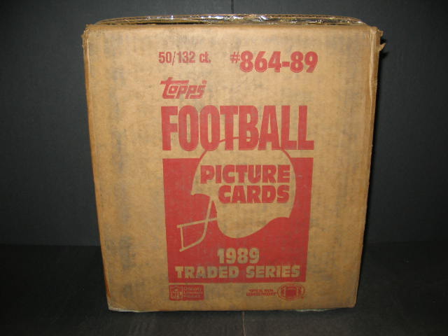 1989 Topps Football Traded Factory Set Case (50 Sets) (Sealed)
