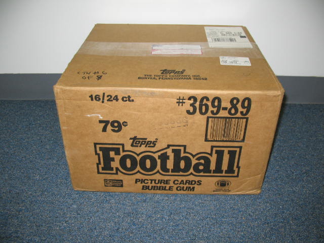 1989 Topps Football Cello Case (16 Box)