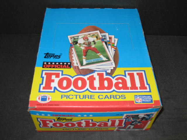 1989 Topps Football Unopened Rack Box