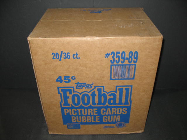 1989 Topps Football Unopened Wax Case (20 Box) (Authenticate)