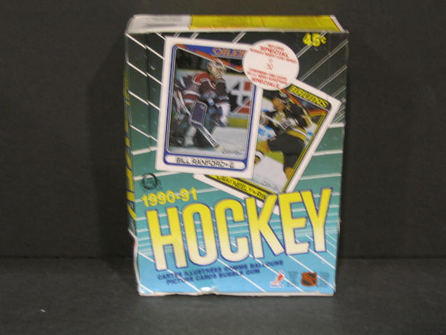 1990/91 OPC O-Pee-Chee Hockey Unopened Wax Box (Authenticate)