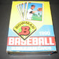 1990 Bowman Baseball Wax Box