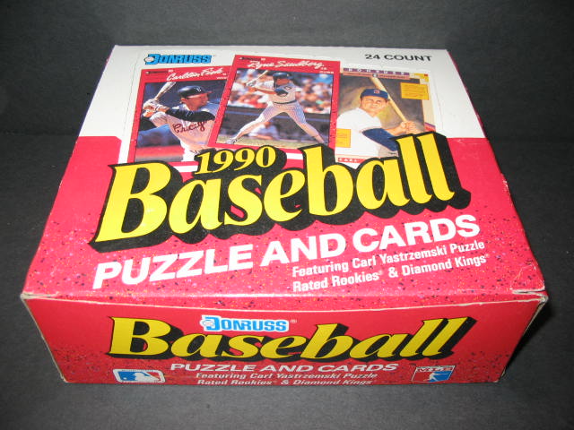 1990 Donruss Baseball Unopened Cello Box