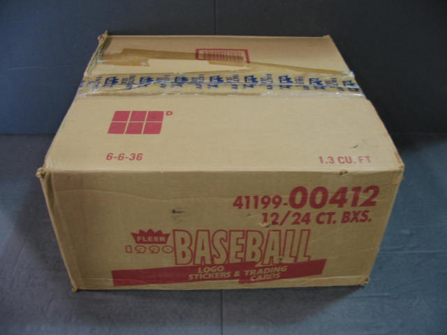 1990 Fleer Baseball Cello Case (12 Box) (00412)