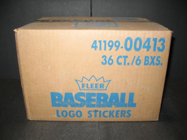 1990 Fleer Baseball Unopened Wax Case (6 Box) (00413)