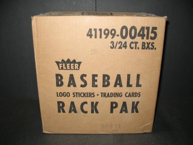 1990 Fleer Baseball Rack Pack Case (3 Box) (00415)