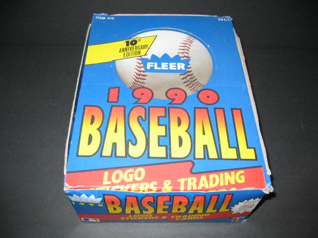 1990 Fleer Baseball Unopened Rack Box