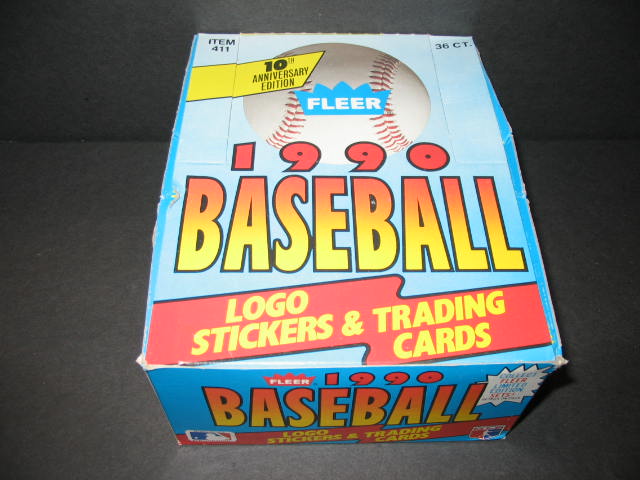 1990 Fleer Baseball Unopened Wax Box