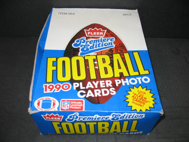 1990 Fleer Football Rack Box