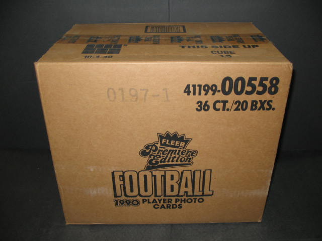 1990 Fleer Football Case (20 Box) (00558)