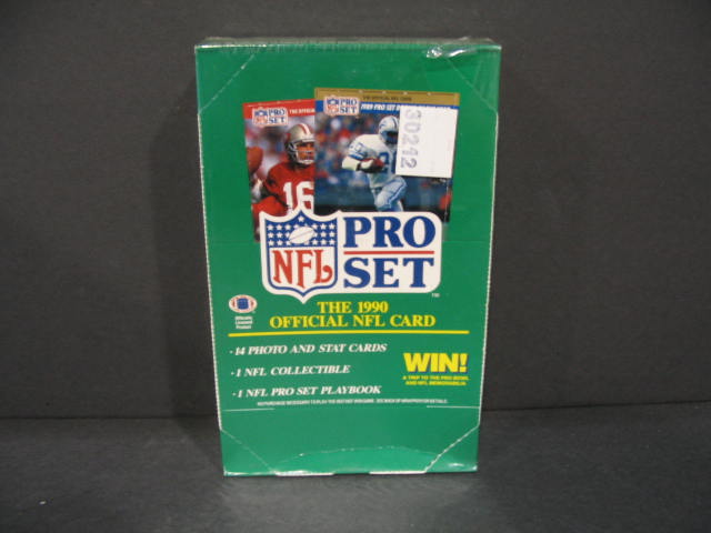 1990 Pro Set Football Series 1 Box