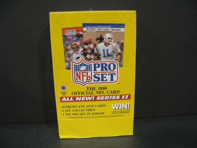 1990 Pro Set Football Series 2 Box