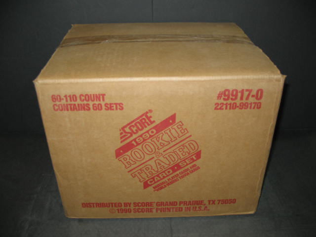 1990 Score Baseball Rookie & Traded Factory Set Case (60 Sets)