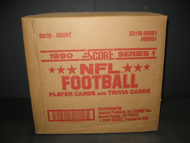 1990 Score Football Series 1 Case (20 Box) (90951)