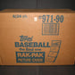 1990 Topps Baseball Rack Pack Case (6 Box) (Sealed)