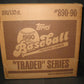 1990 Topps Baseball Traded Factory Set Case (100 Sets)
