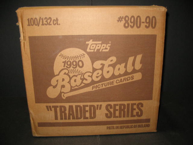 1990 Topps Baseball Traded Factory Set Case (100 Sets)