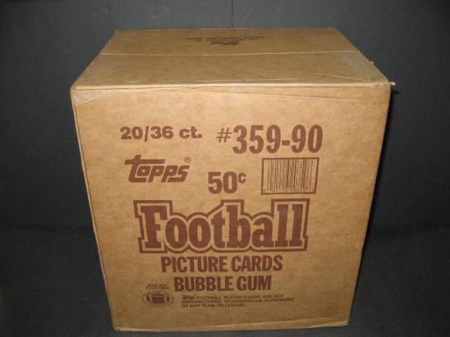 1990 Topps Football Unopened Wax Case (20 Box) (359-90)