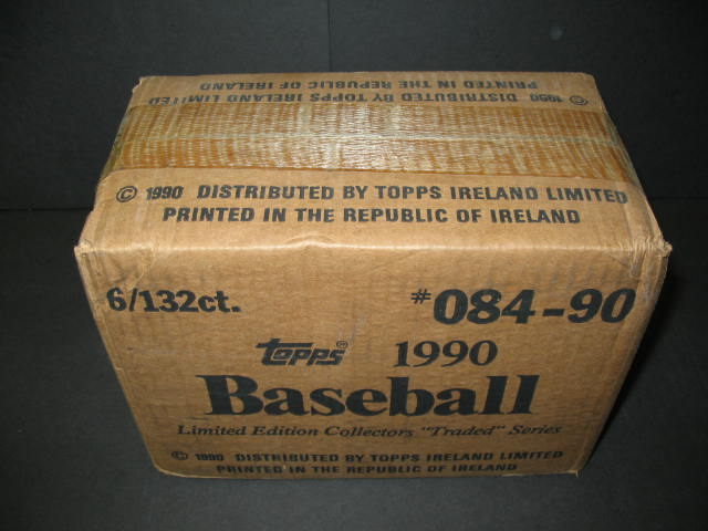 1990 Topps Baseball Traded Tiffany Factory Set Case (6 Sets) (Sealed)