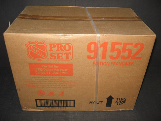 1991/92 Pro Set Hockey Series 1 Case (French) (20 Box) (91552)