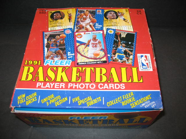 1991/92 Fleer Basketball Series 1 Jumbo Box