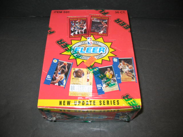 1991/92 Fleer Basketball Series 2 Update Box