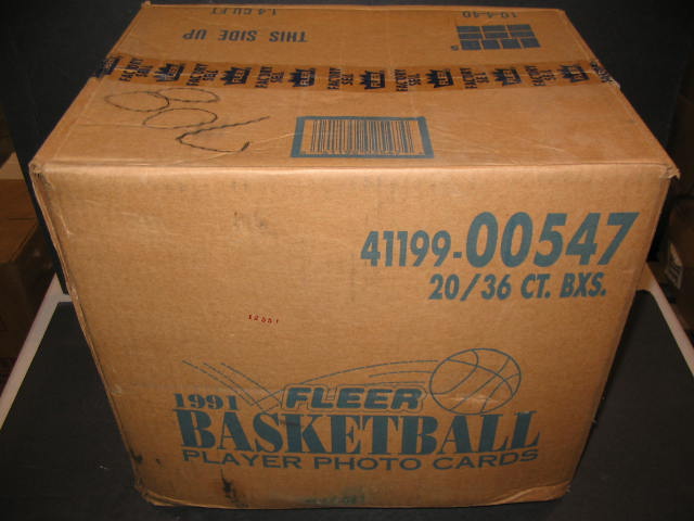 1991/92 Fleer Basketball Series 1 Case (20 Box)