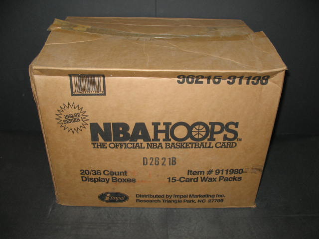 1991/92 Hoops Basketball Series 1 Case (20 Box)