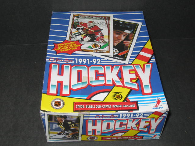 1991/92 OPC O-Pee-Chee Hockey Wax Box