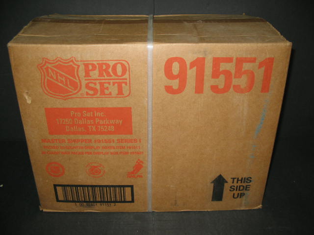 1991/92 Pro Set Hockey Series 1 Case (20 Box) (91551)