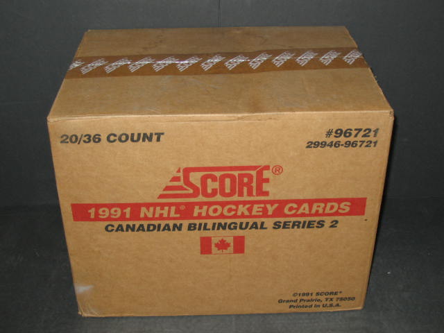 1991/92 Score Hockey Series 2 Case (Can/Bi) (20 Box) 96721