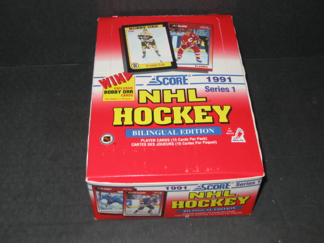 1991/92 Score Hockey Series 1 Box (Can/Bi)