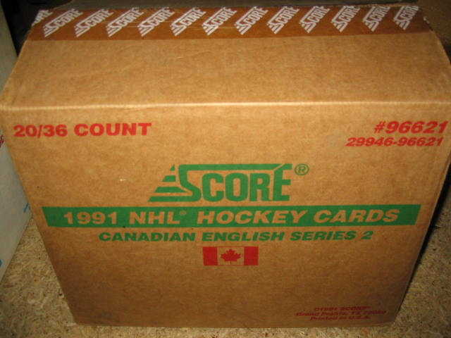 1991/92 Score Hockey Series 2 Case (20) Box) (Can/Eng)