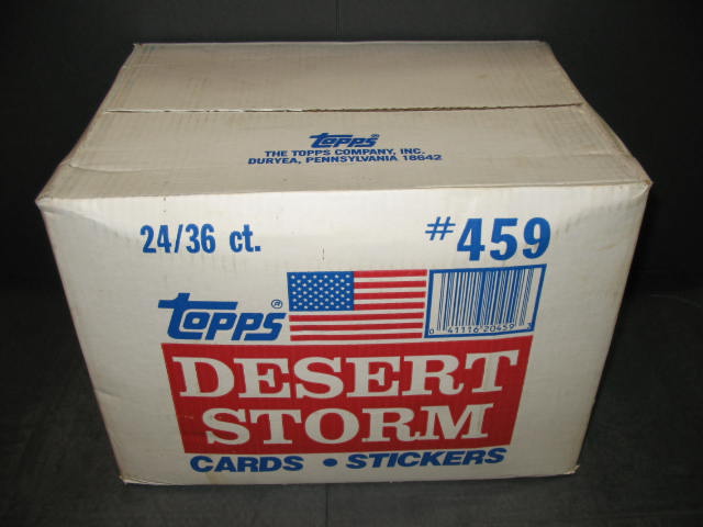 1991 Topps Desert Storm Trading Cards Series 1 Case (24 Box)