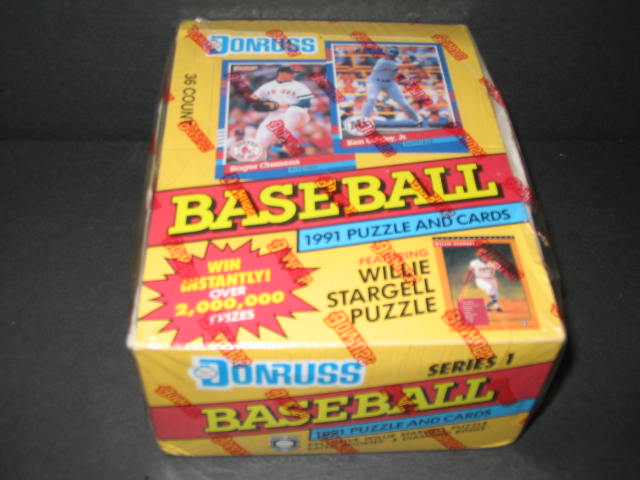 1991 Donruss Baseball Series 1 Wax Box