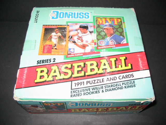 1991 Donruss Baseball Series 2 Unopened Cello Box