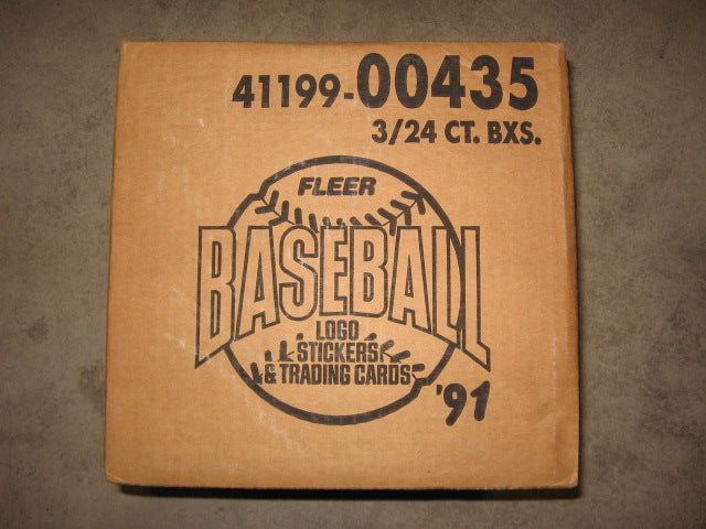 1991 Fleer Baseball Rack Pack Case (3 Box) (00435)