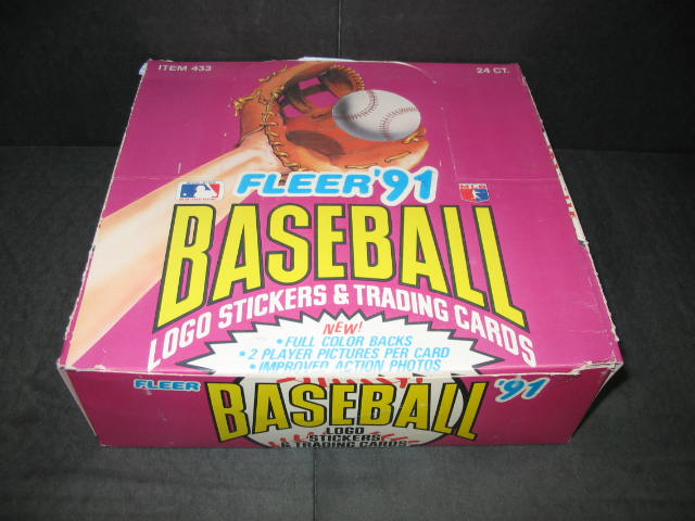 1991 Fleer Baseball Jumbo Box (24/30) (Purple)