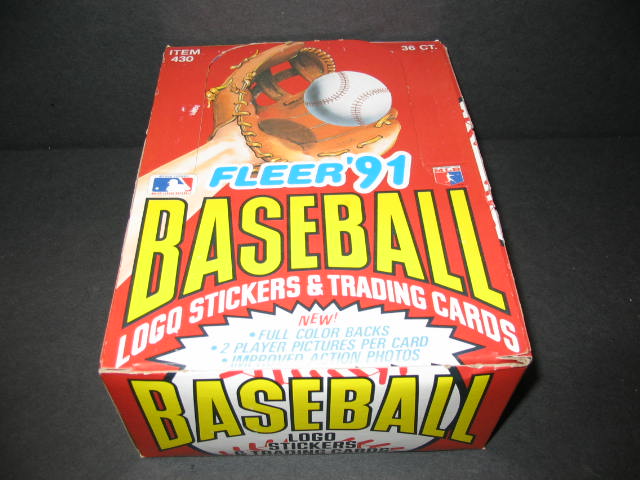 1991 Fleer Baseball Unopened Wax Box