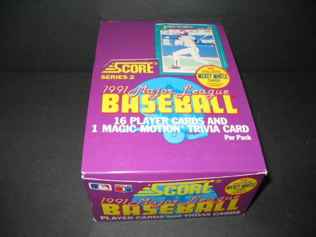 1991 Score Baseball Series 2 Box