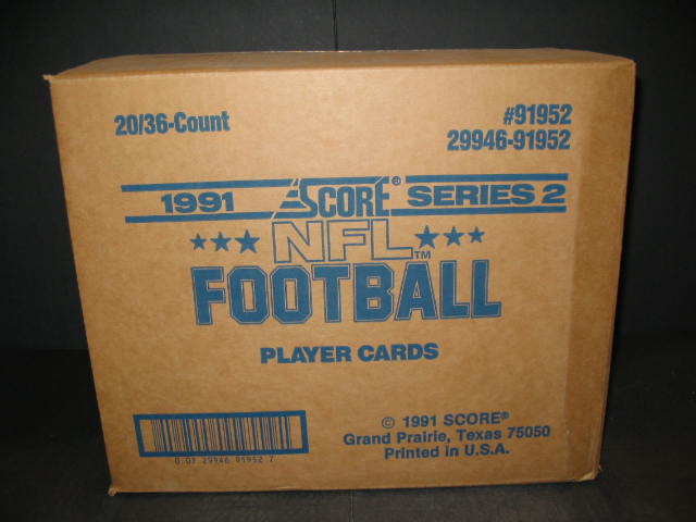 1991 Score Football Series 2 Case (20 Box)