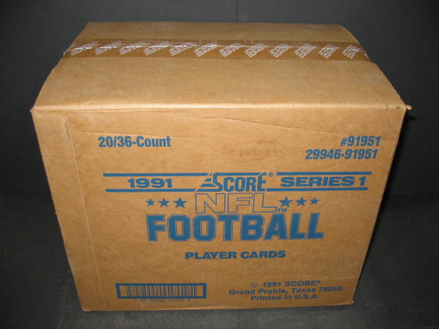 1991 Score Football Series 1 Case (20 Box)