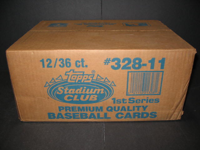 1991 Topps Stadium Club Baseball Series 1 Case (12 Box)