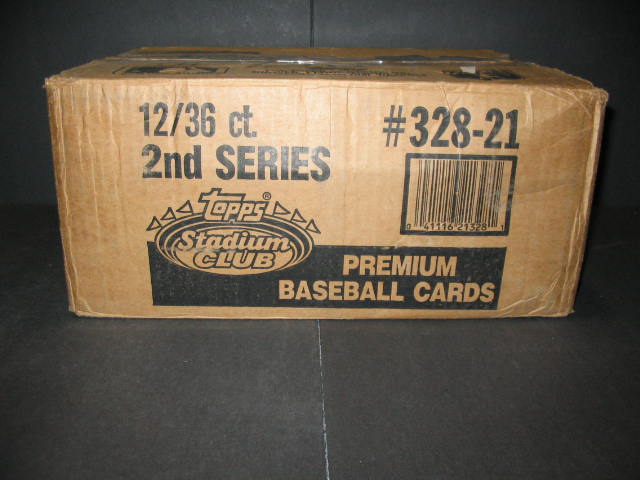 1991 Topps Stadium Club Baseball Series 2 Case (12 Box)