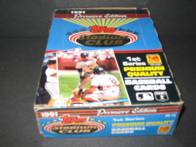 1991 Topps Stadium Club Baseball Series 1 Box