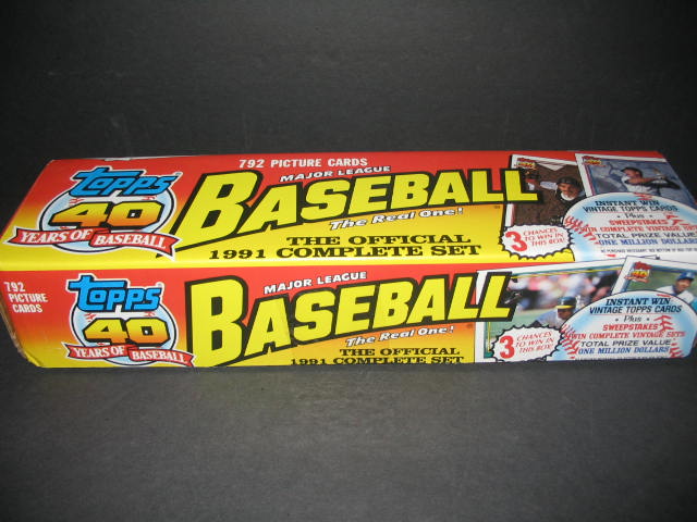 1991 Topps Baseball Factory Set (Holiday)